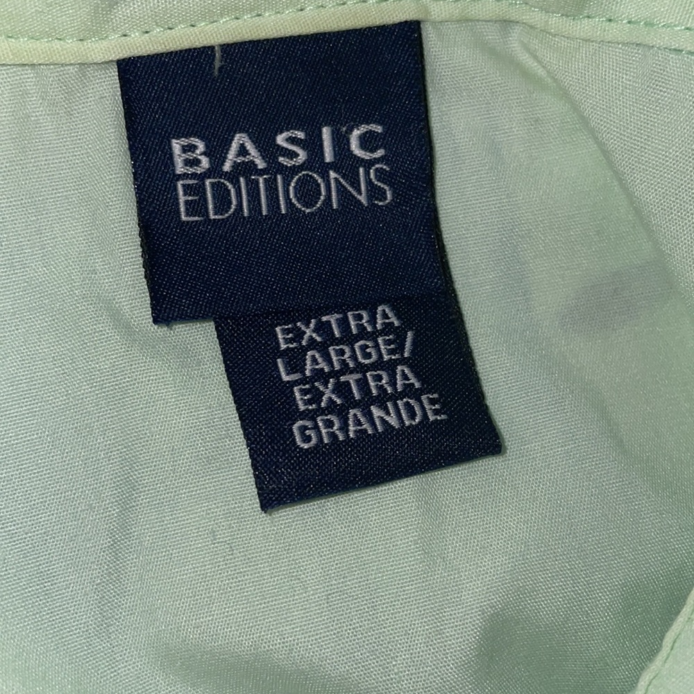 Pale green sleeveless collared buttoned blouse - Picture 4 of 5